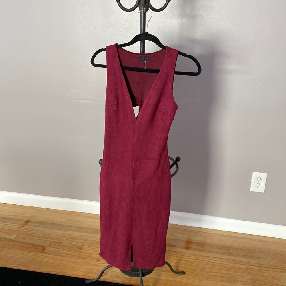 Burgundy dress